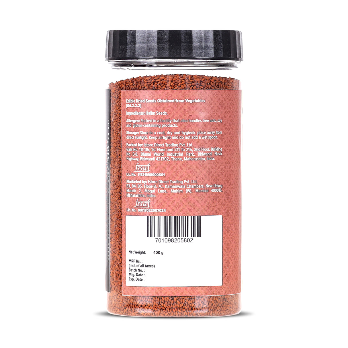 Urban Platter Halim Seeds, 400g (Garden Cress/ Aliv Seeds, Protein & Fiber Rich Superfood, Nutrient Dense Seeds for Laddoos, Halwa & Traditional Recipes)