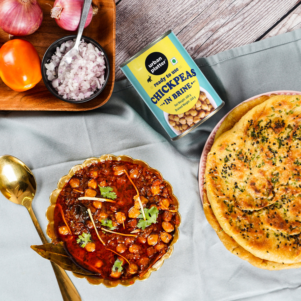 Urban Platter Ready To Use Chickpeas in Brine, 400g (Canned, Drained Weight 240g) - product image 6