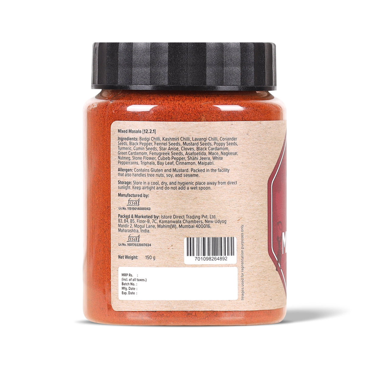  Urban Platter Maharashtrian Agri Masala, 150g (Signature Assal Coastal Agri Blend | Onion & Garlic-free | Additive & Preservative-free)