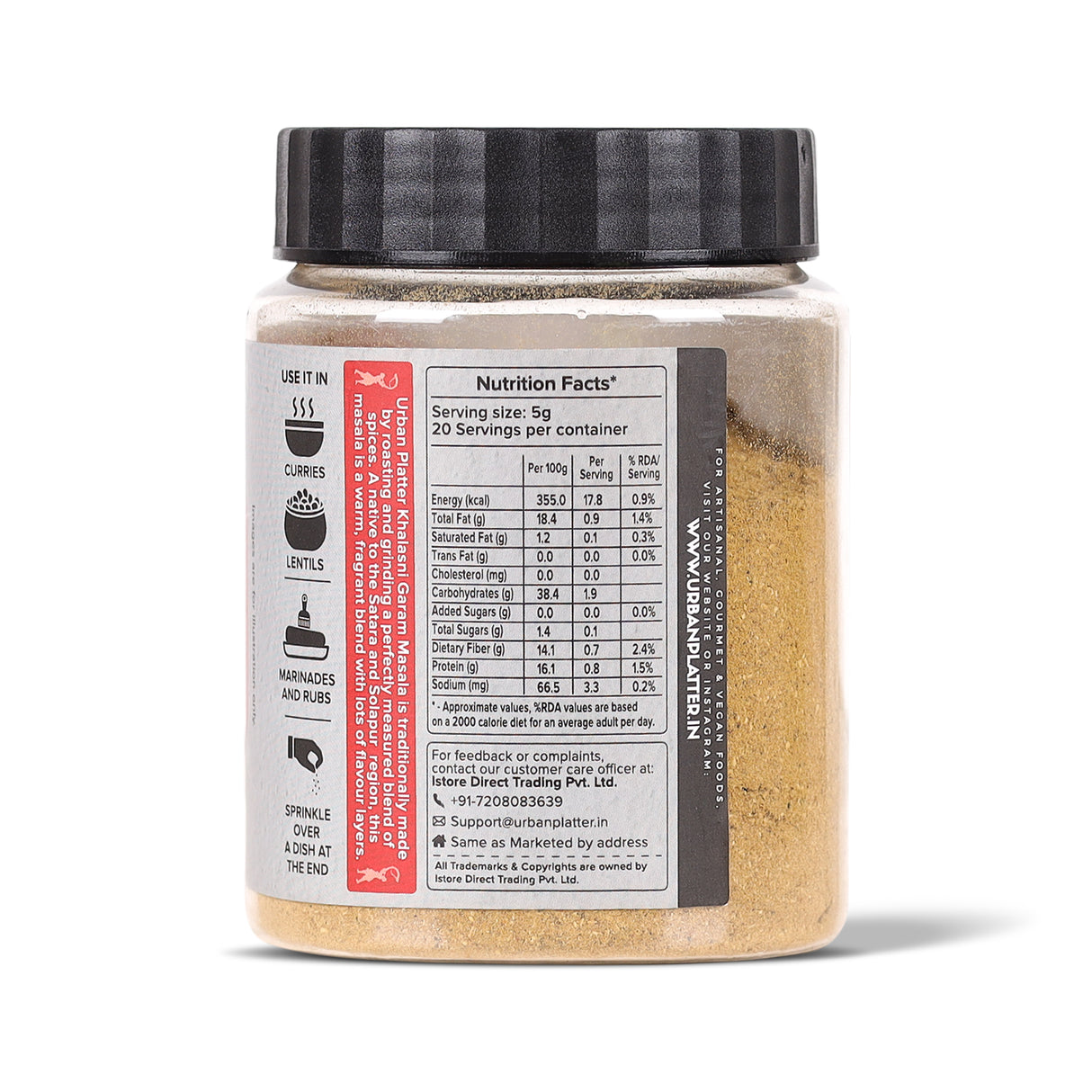 Urban Platter Maharashtrian Khalasni Garam Masala, 100g (Signature Satara-Solapur Blend | Onion & Garlic-free | Additive and Preservative-free) - product image 3