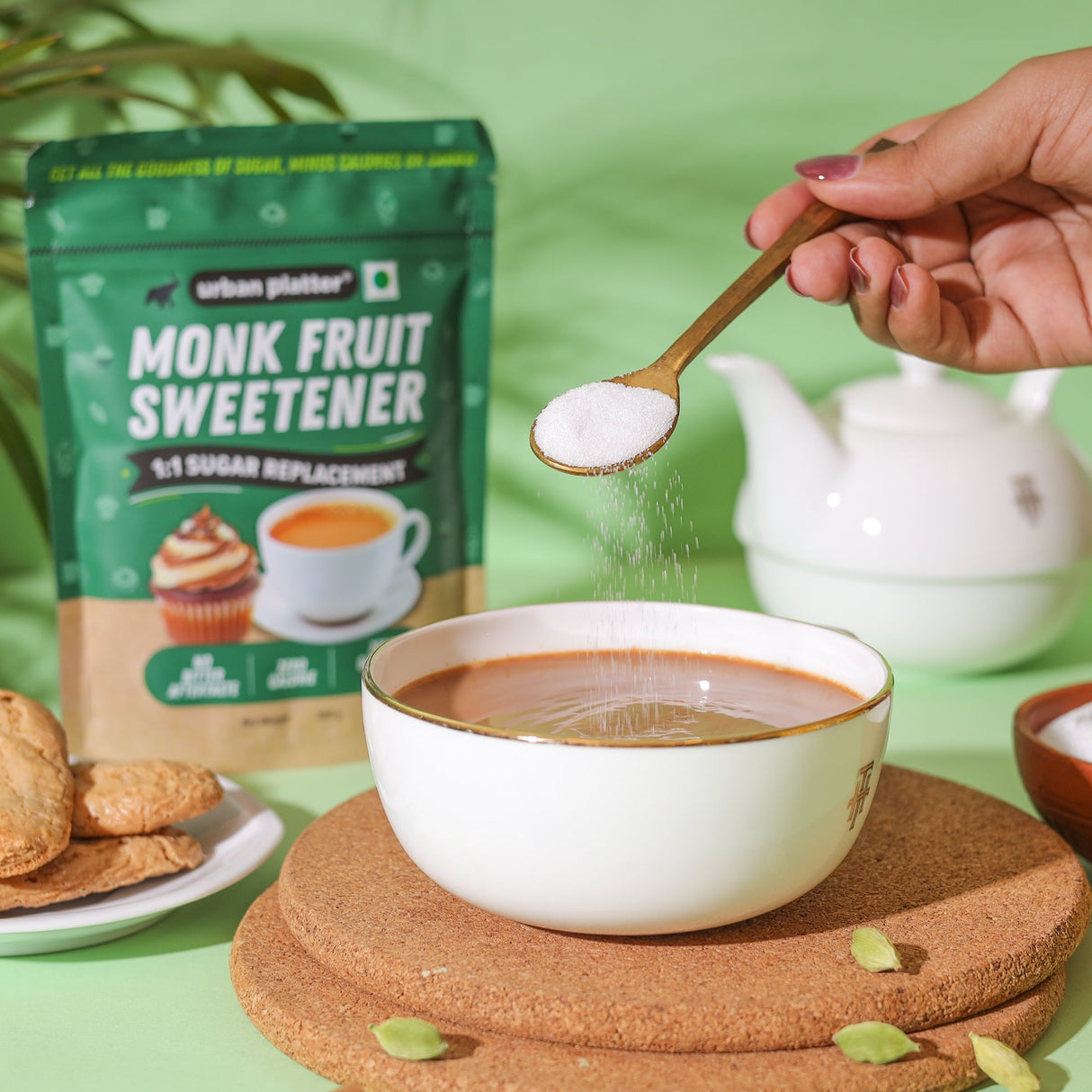 Urban Platter Monk Fruit Sweetener - High Digestive Tolerance Erythritol Blend