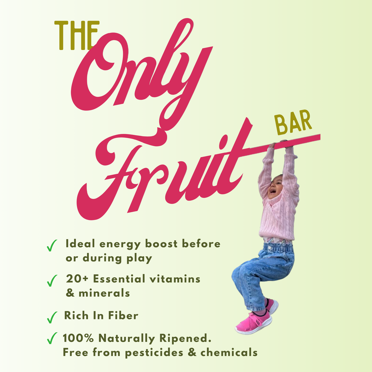 The Only Fruit Bar - Strawberry, 180g (6x30g)