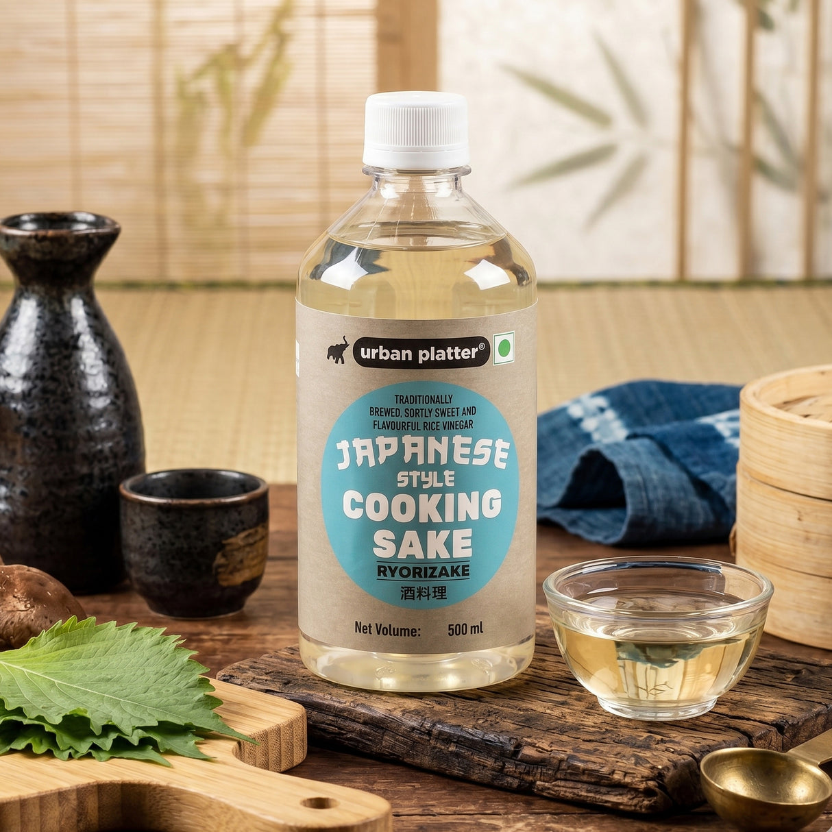 Traditionally Brewed Ryorizake/ Japanese Cooking Sake, 500ml (Subtly Sweet and Flavourful Rice Seasoning)