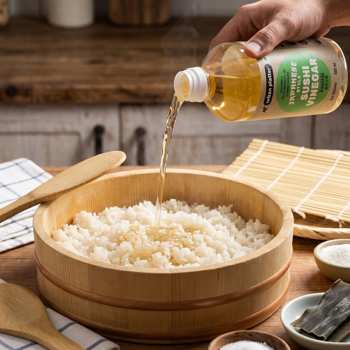 Japanese Sushi Rice Vinegar 500 ML, (Awasezu | Pre-Seasoned with Salt and Sugar | Sushi Rice Seasoning)