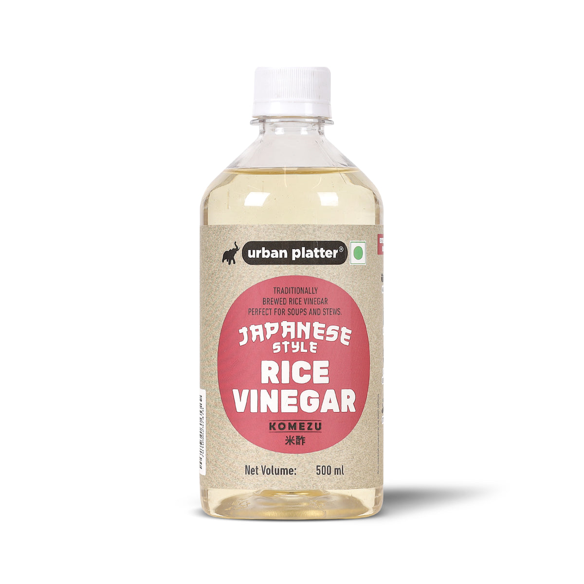Japanese Style Rice Vinegar (Komezu), 500 ML (All Natural Vinegar Traditionally Brewed and Seasoned)