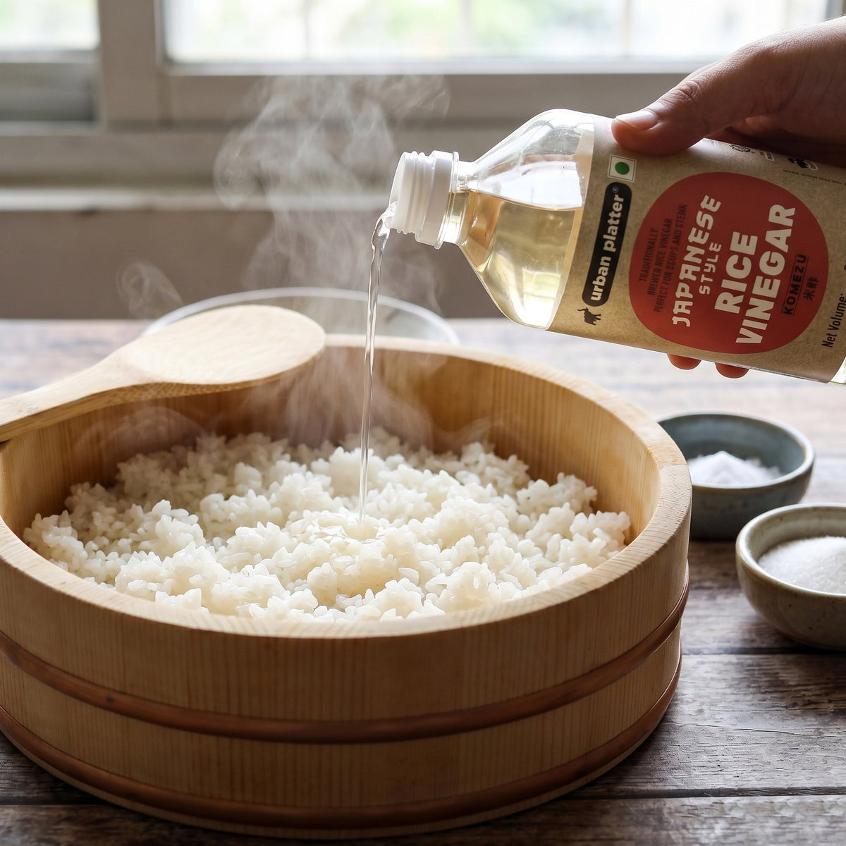 Japanese Style Rice Vinegar (Komezu), 500 ML (All Natural Vinegar Traditionally Brewed and Seasoned)
