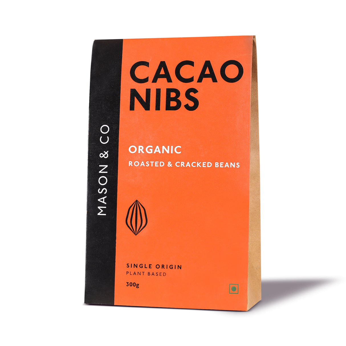 Roasted & Cracked Organic Cocoa Beans / Nibs / Granulas, 300g (Organic, Gluten-free, Soy Free, Plant-based)
