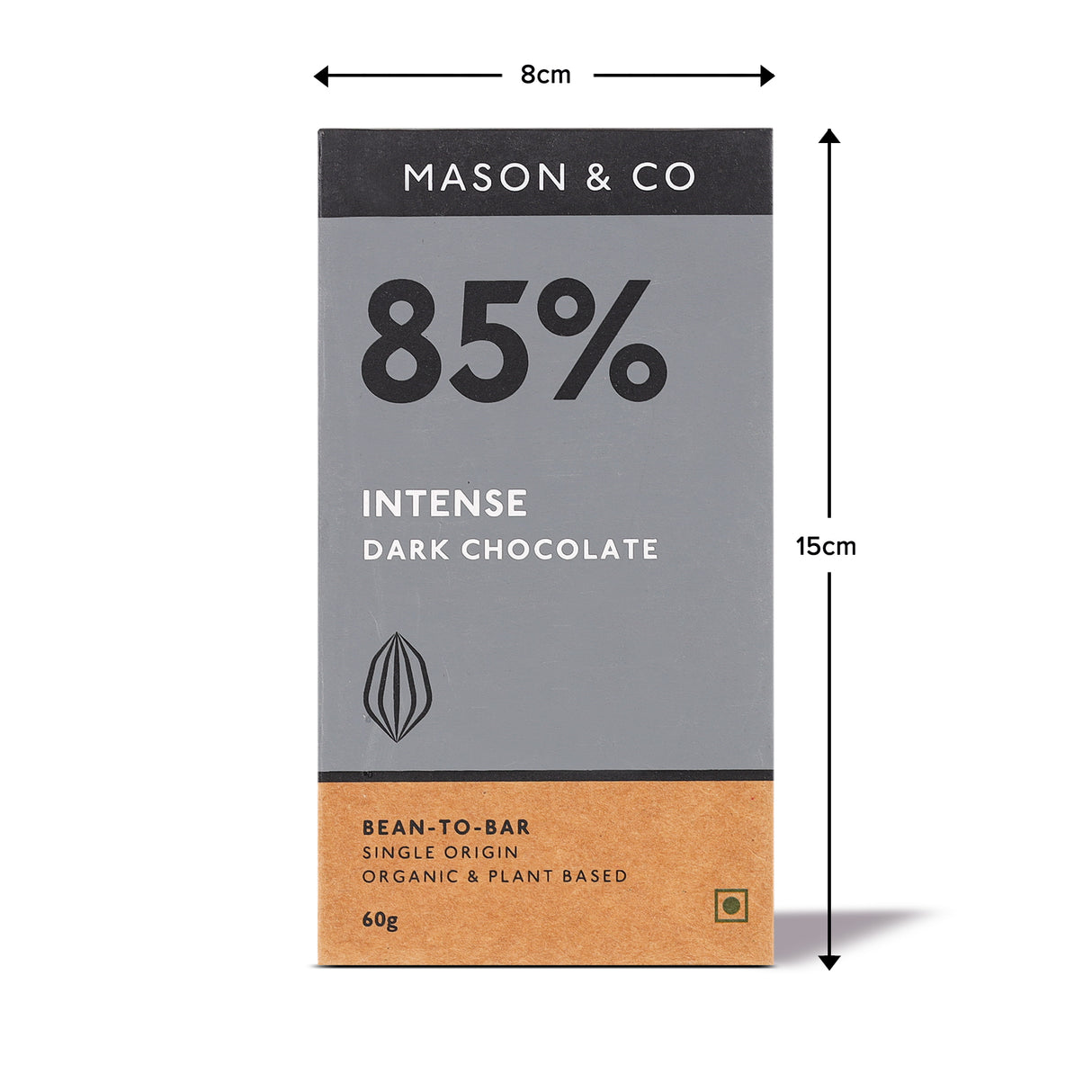 Intense 85% Dark Organic Chocolate Bar 60g