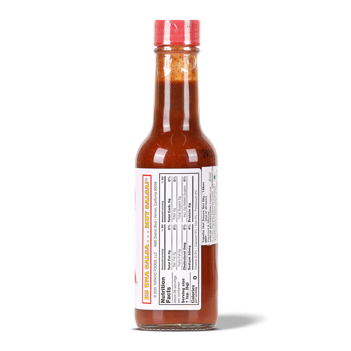 Tapatio Hot Sauce, 148ml ( Mexican-Style Hot Chili Sauce with Red Chilies, Garlic & Spices)
