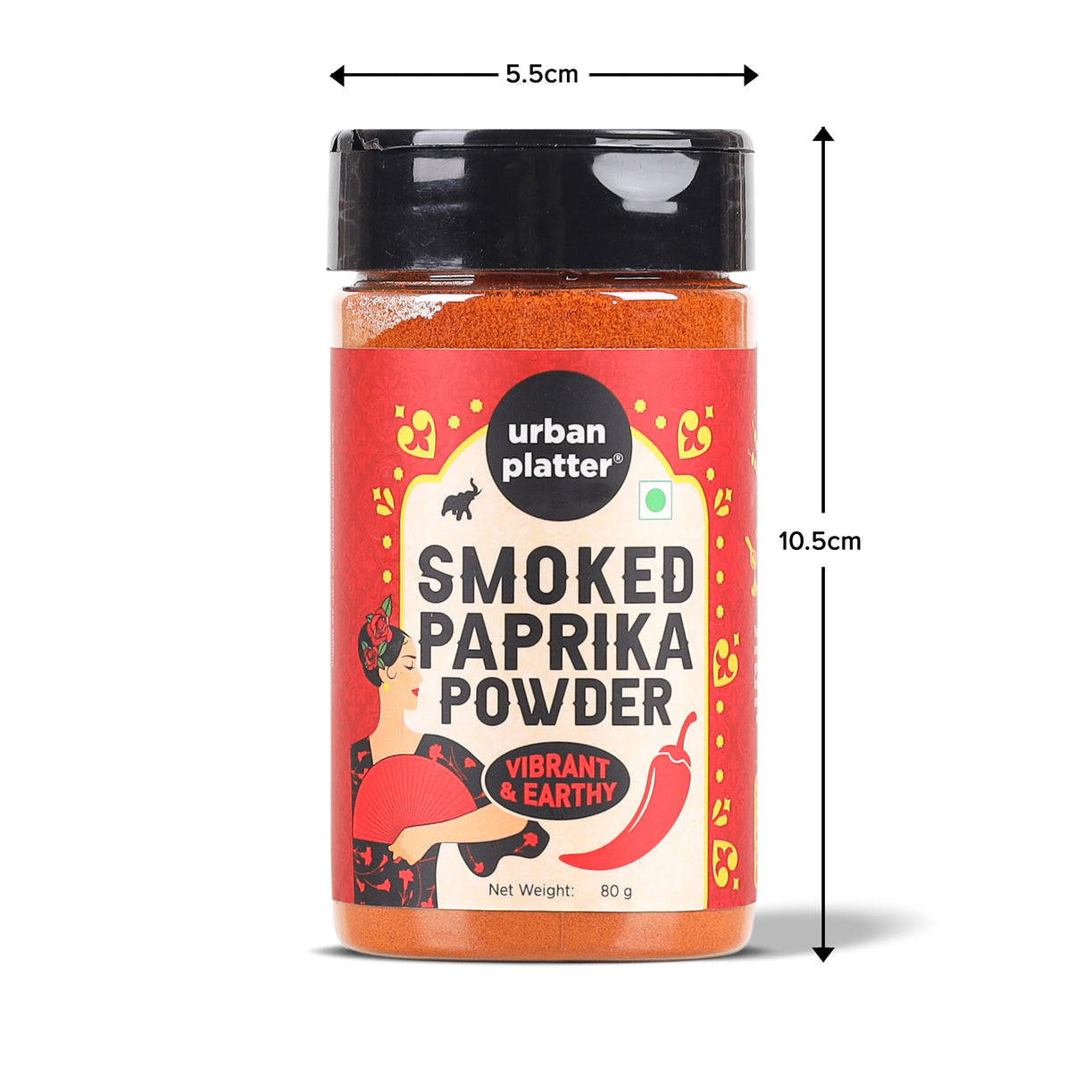 Smoked Paprika, 80g (Bold, Smoky & Sweet, Adds Depth, Colour & Earthy Heat to Grills, Roasts, Pasta, Sauces & Global Cuisines)