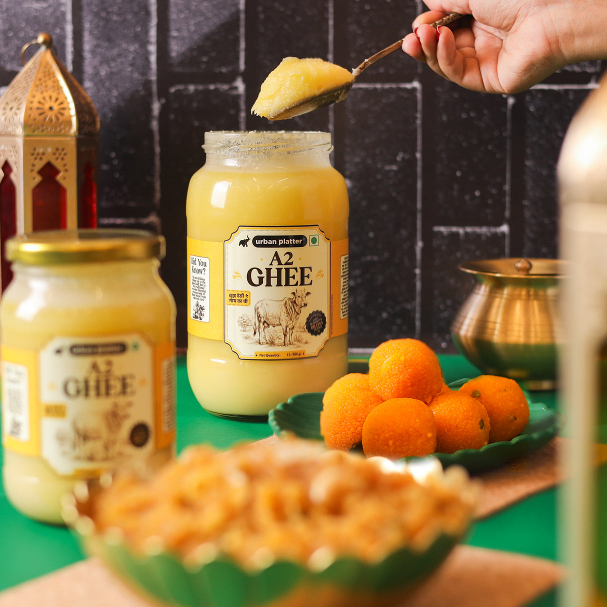 A2 Ghee, 500ml (Curd-Churned Bilona Desi Ghee for Cooking, Tadka & Daily Meals | Made from A2 Cow Milk)