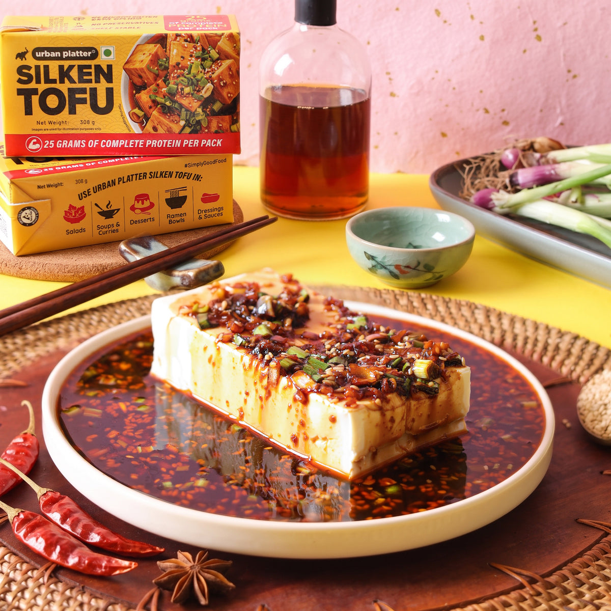 Silken Tofu, 300g (Delicate, Smooth & Creamy | Soft Tofu for Blending, Cooking and Desserts)
