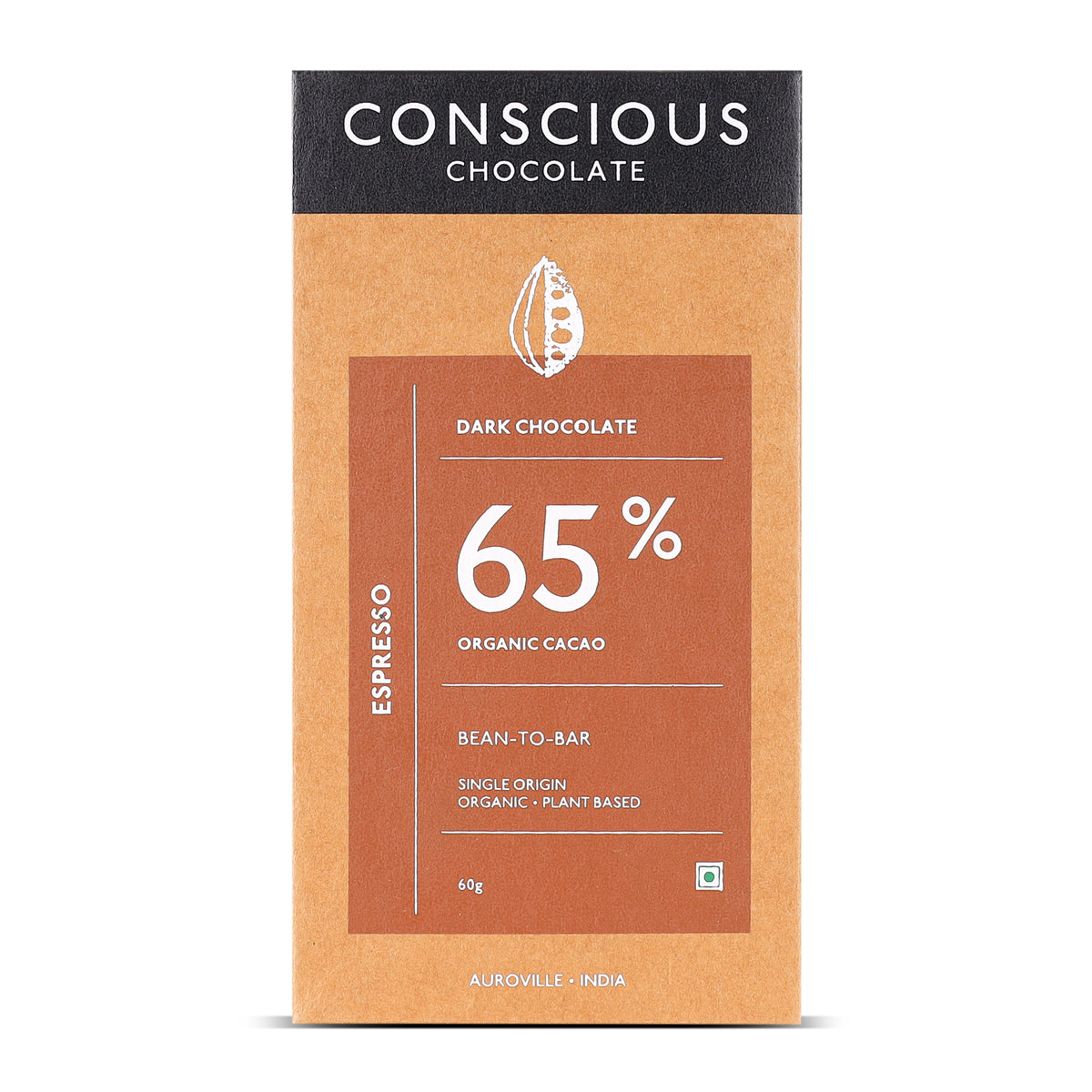 65% Espresso Dark Chocolate, 60g