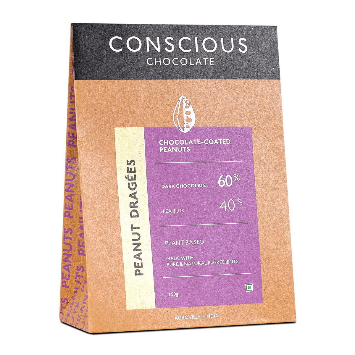 Chocolate Coated Nuts - Dragees - Peanut, 150g