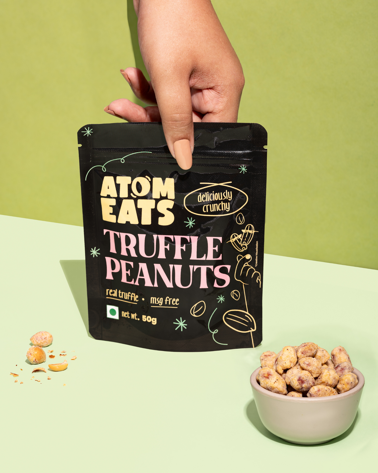 Atom Eats Truffle Peanuts, 50g
