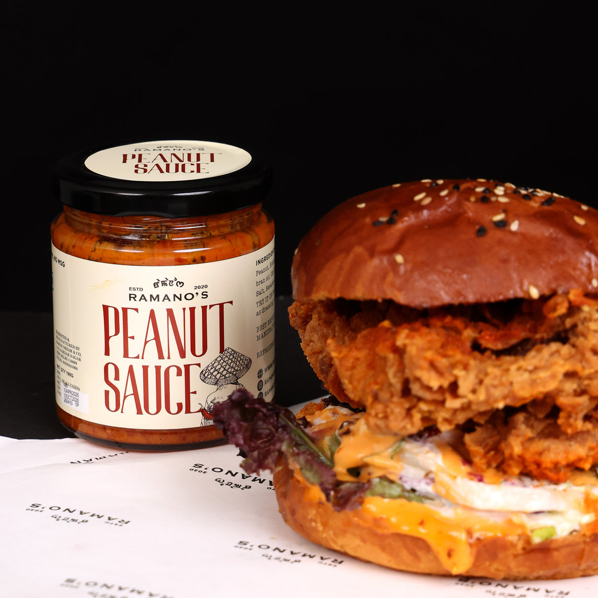 Peanut Sauce, 190g (Creamy Roasted Peanut Sauce | Rich & Nutty | No MSG | No Preservatives | Ready to Use)