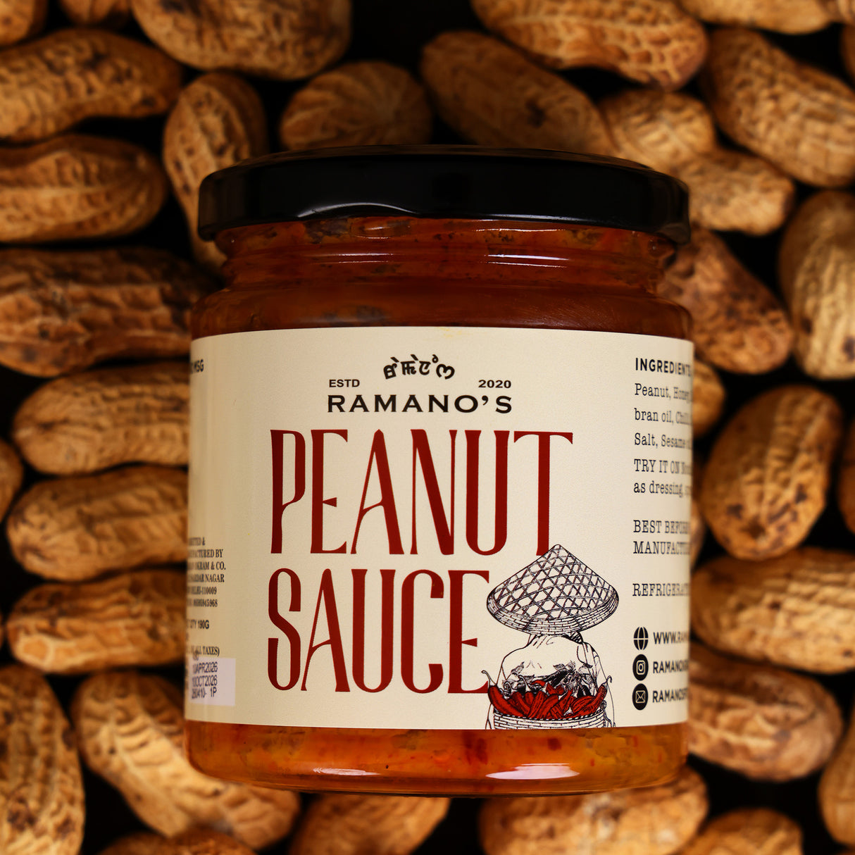 Peanut Sauce, 190g (Creamy Roasted Peanut Sauce | Rich & Nutty | No MSG | No Preservatives | Ready to Use)