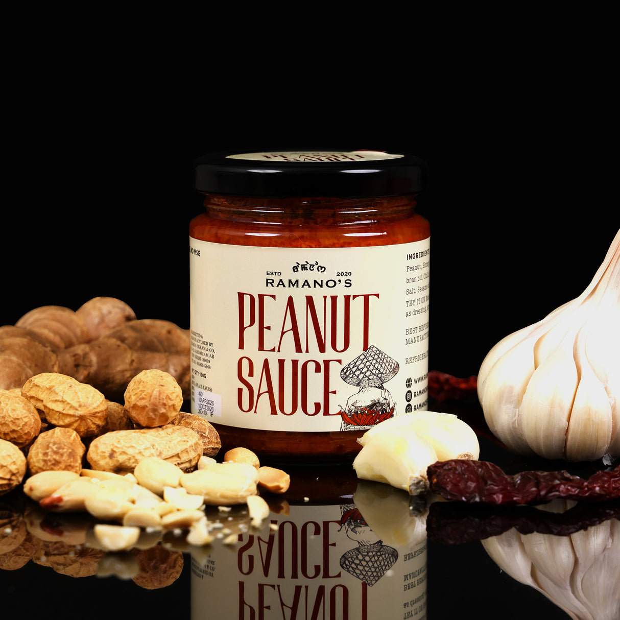 Peanut Sauce, 190g (Creamy Roasted Peanut Sauce | Rich & Nutty | No MSG | No Preservatives | Ready to Use)