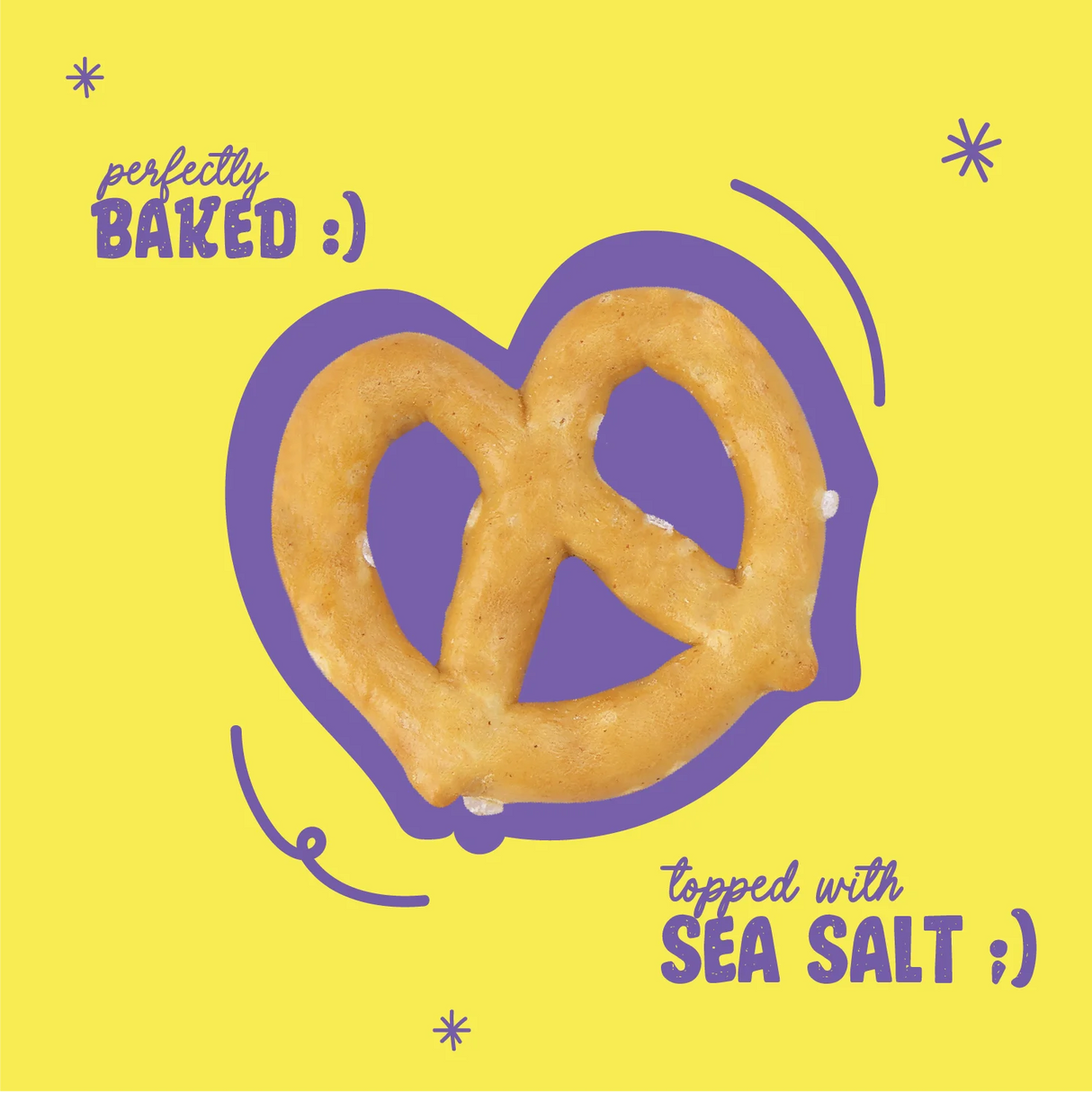 Salted Pretzel Mini Knots Party Pack,200g (Baked Crunchy Snack, Classic Salted Pretzel,| On-the-Go Snack)