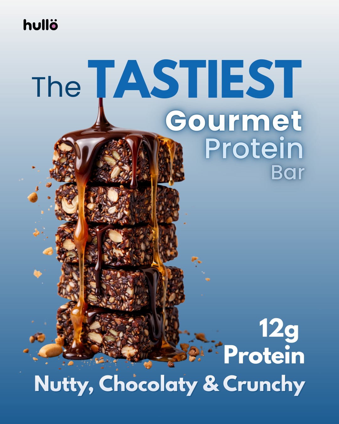 HULLO The Natural Protein Bar - Chocolate,252g (6x42g) - product image 2