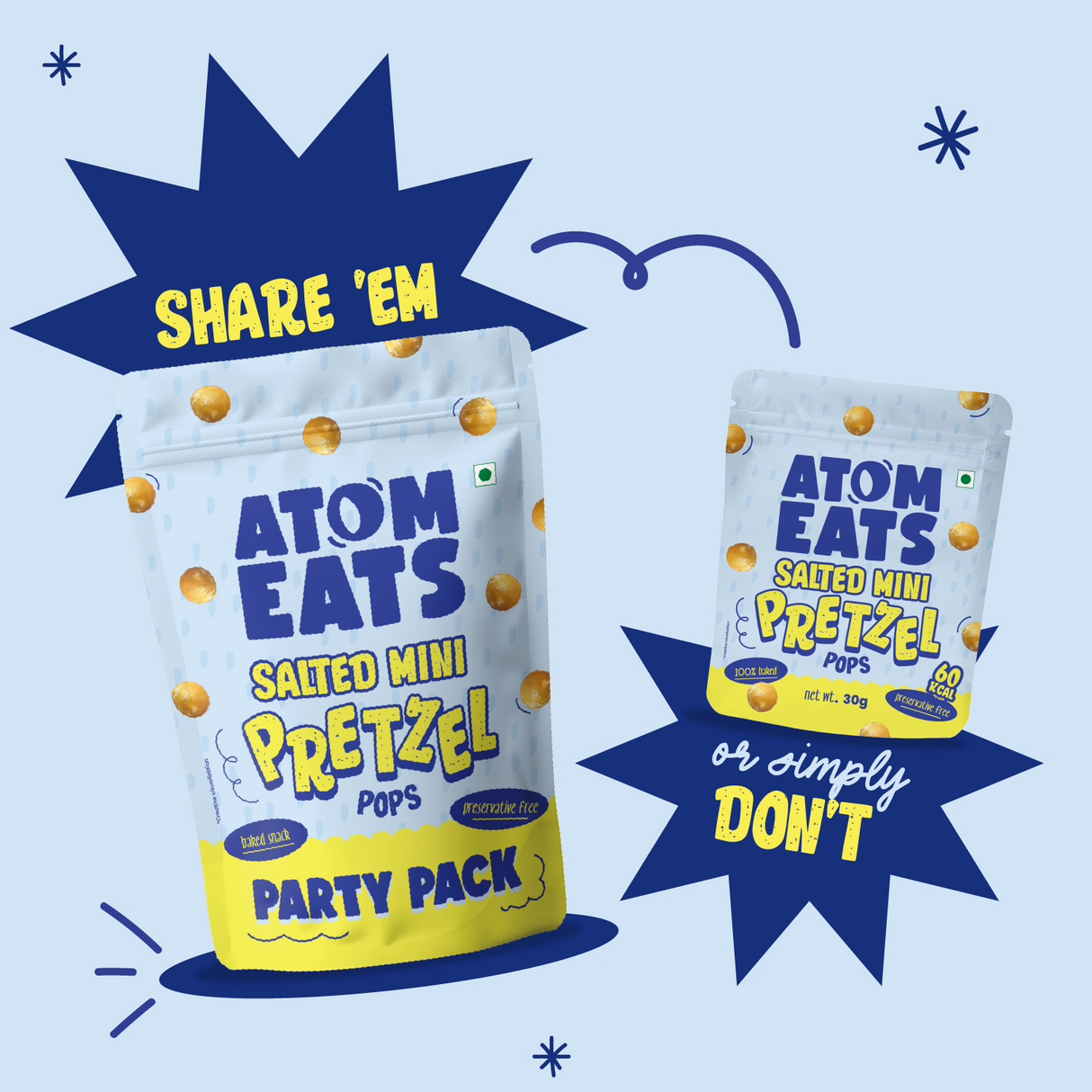 Salted Pretzel Pops Party Pack, 200g