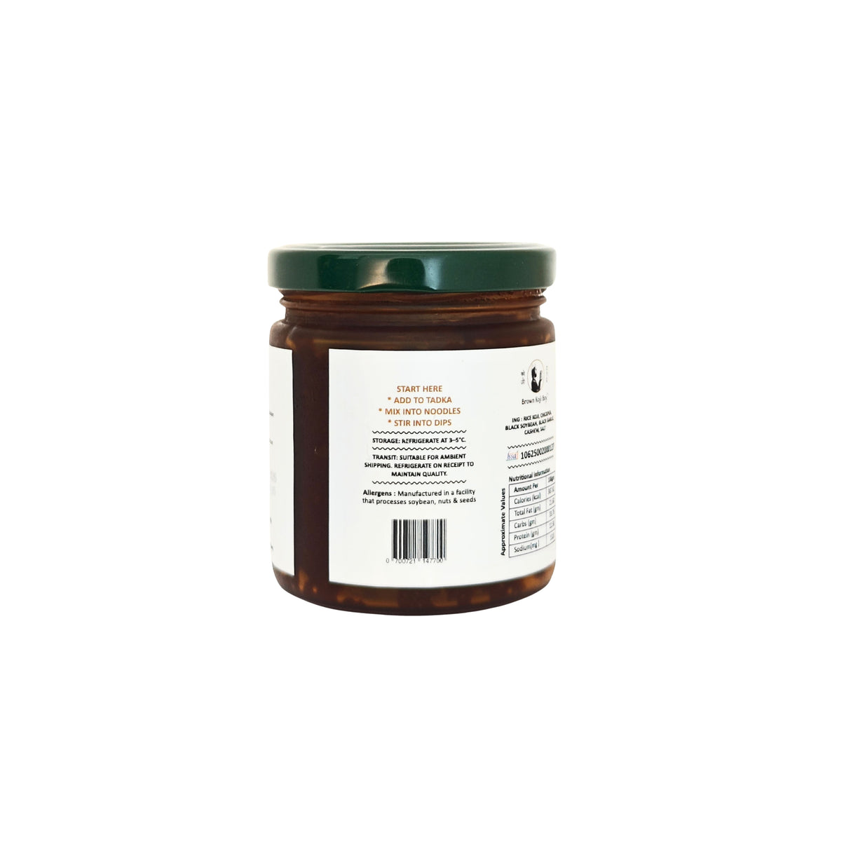Brown Koji Boy Black Garlic Miso, 200g (Rich and Savory Fermented Paste)