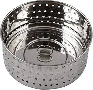 Urban Platter 100% Stainless Steel Paneer/Stainer Mould With Top Press Lid, 450 ml, Size 4