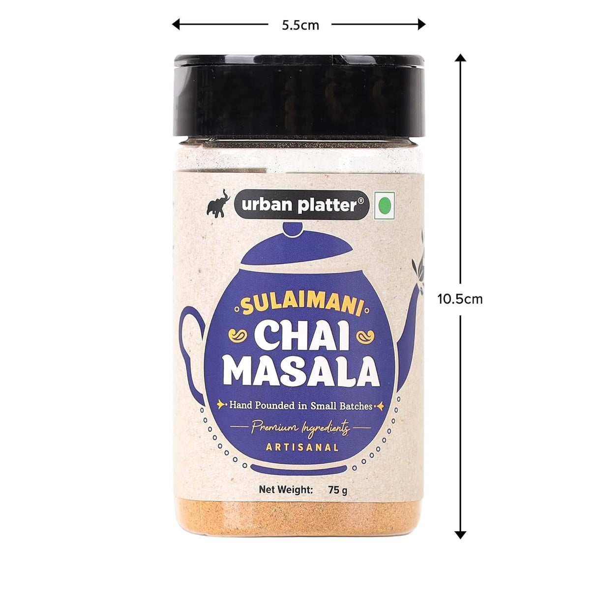 Sulaimani Chai Masala, 75g (Artisanal Tea Spice, Hand Pounded, Strong Flavour & Aroma)