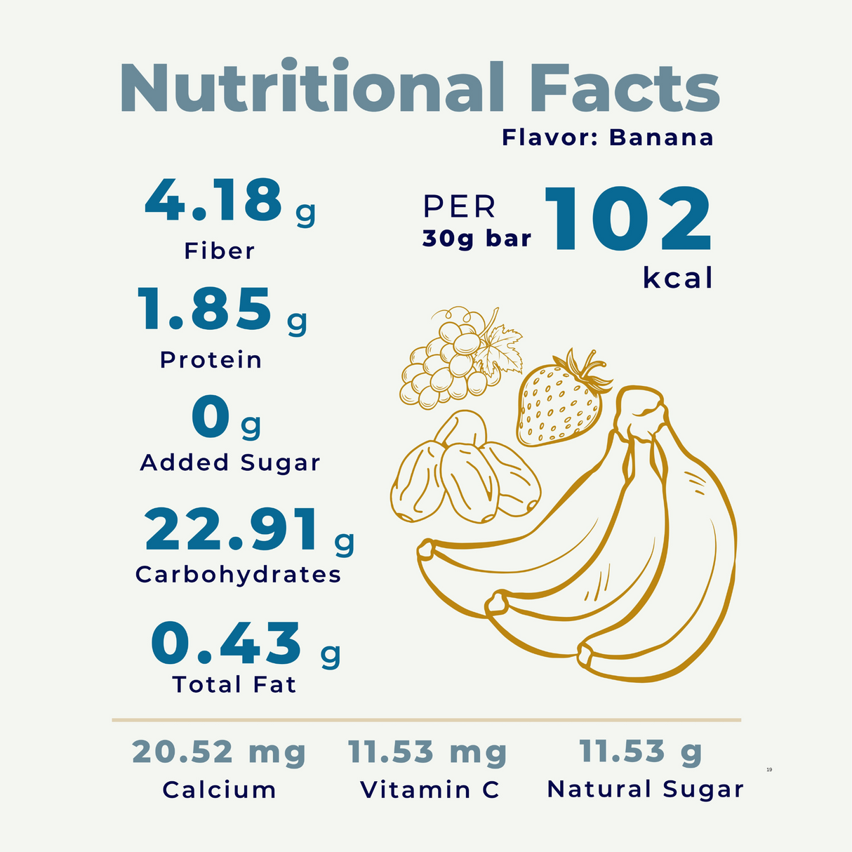 HULLO The Only Fruit Bar - Banana, 180g (6x30g)