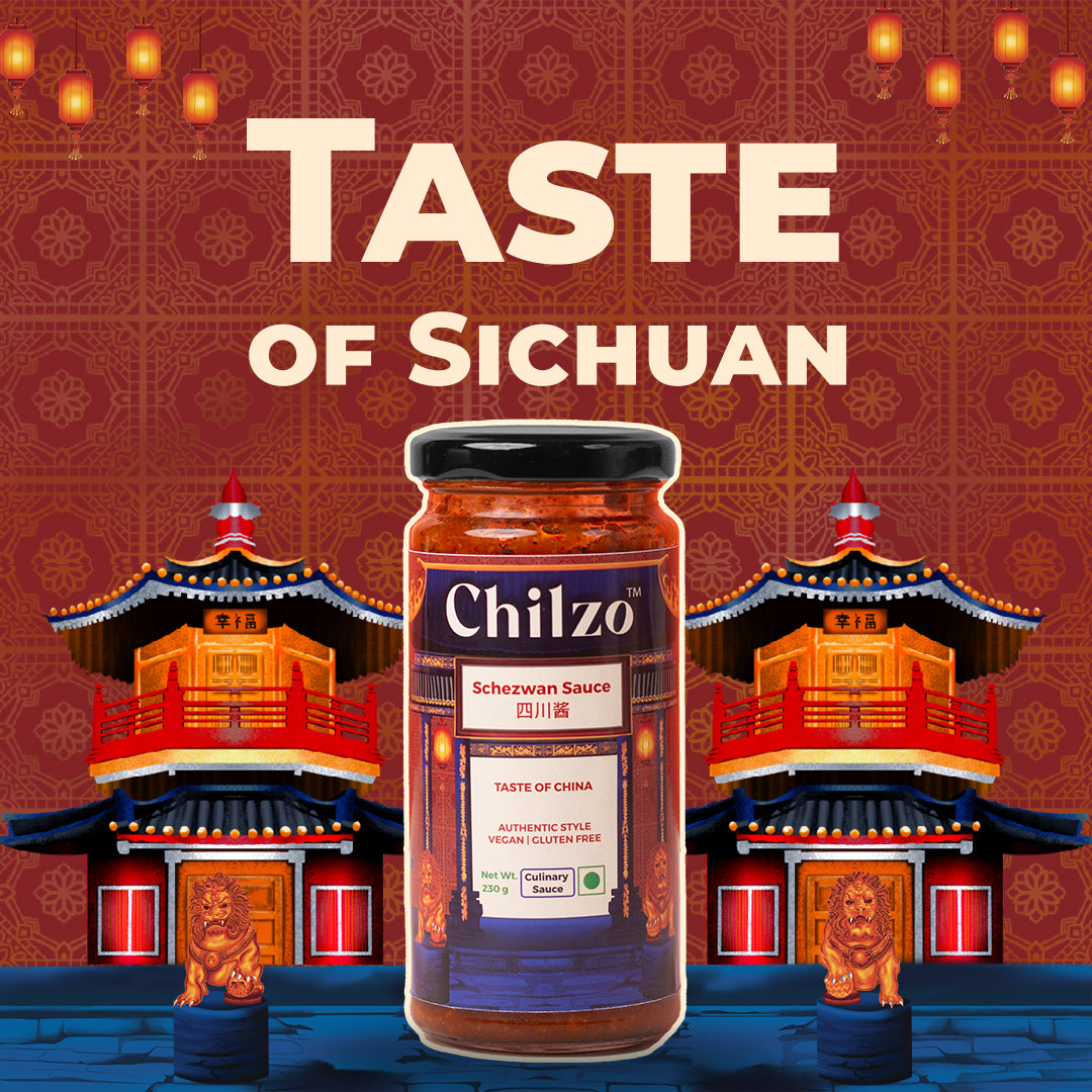 Schezwan Sauce, 200g (No Added Sugar, No MSG, No Artificial Flavors/Colors, Made with Fresh Ingredients, Gluten Free)