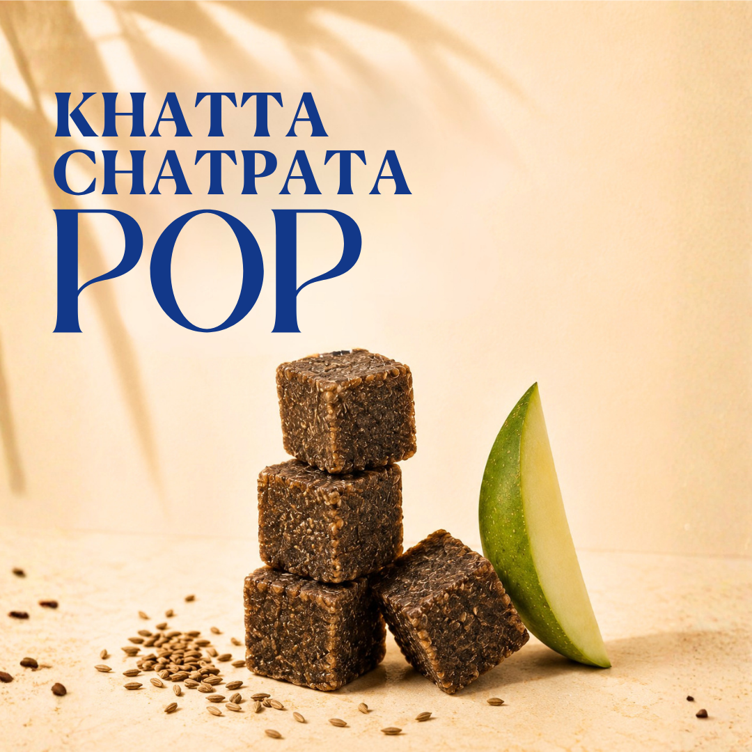 The Only Fruit Pops Banana, Jeera & Raw Mango, 60g (Real Fruit Pops | No Added Sugar | 5.37g Fibre | No Preservatives or Artificial Colours & Flavours)