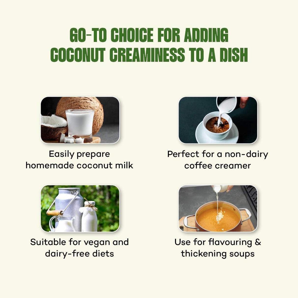 Urban Platter Coconut Milk Powder, 400g (Plant-Based, Preservative-Free, Easy to use, Product of Sri Lanka, Dairy-Free, Source of Protein, Add to smoothies, curries, baked goods)