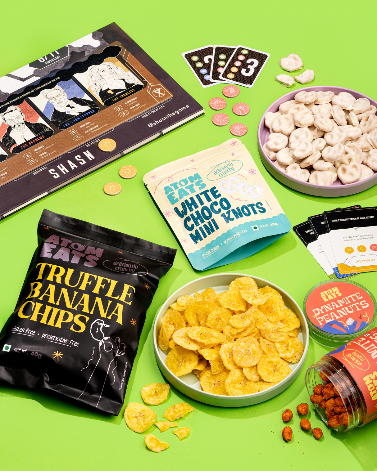 Atom Eats Truffle Banana Chips, 50g