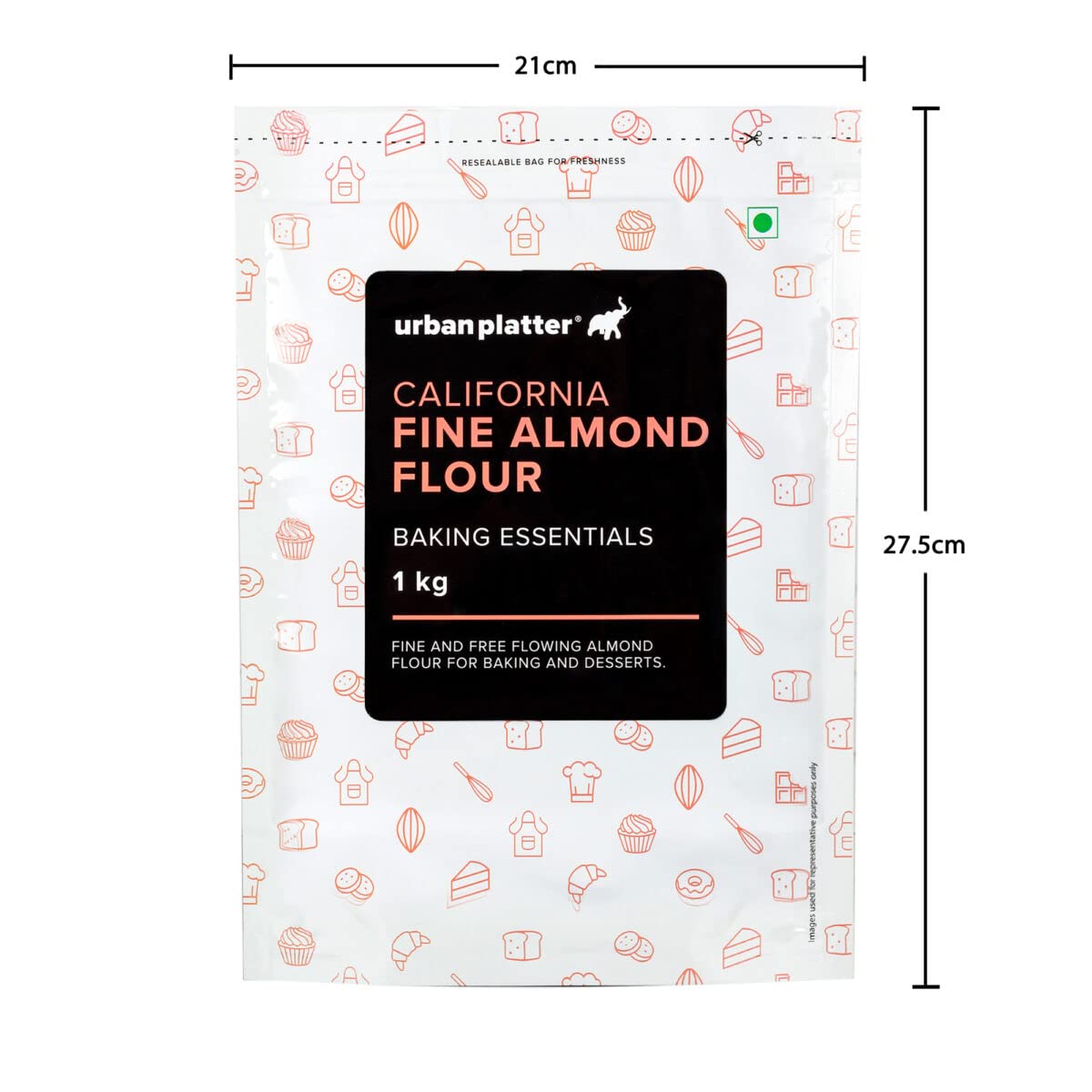 Fine Almond Flour, 1kg (Naturally Gluten-free, Blanched & Finely Milled, Low-Carb, Ideal for Baking & Keto Recipes)