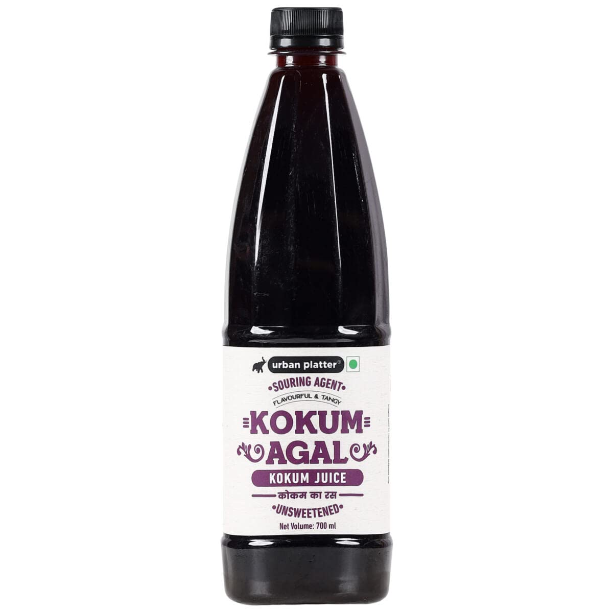 Urban Platter Kokum Agal, 700ml (Unsweetened Kokum Juice, Aids Digestion, Natural Coolant & Souring Agent)