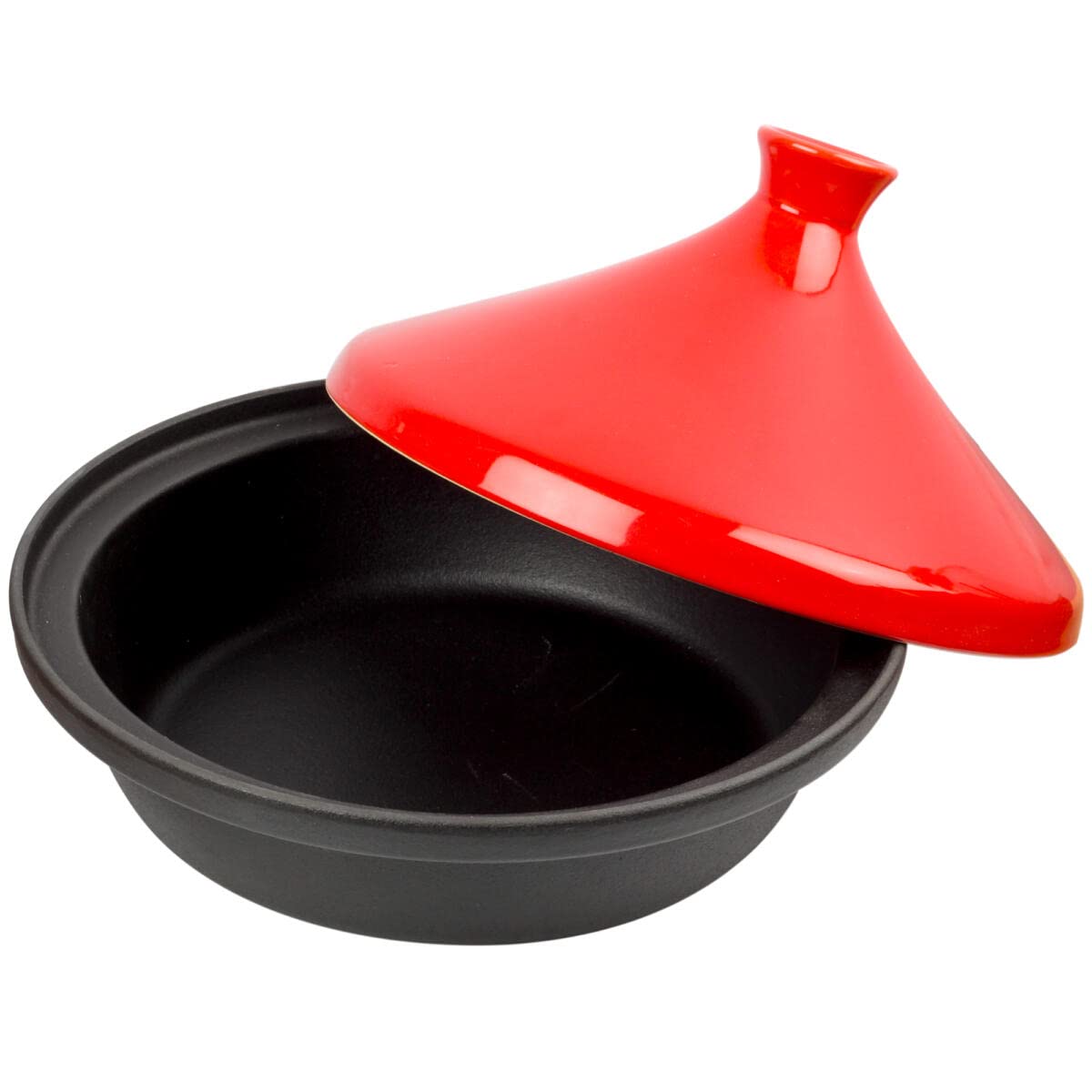 Urban Platter Tajine Pot, 2L (Cast Iron Base with Enamelled Lid, Induction & Flame Friendly, Moroccan Cooking Pot, Slow Cooking, Braising & Serving) - product image 3