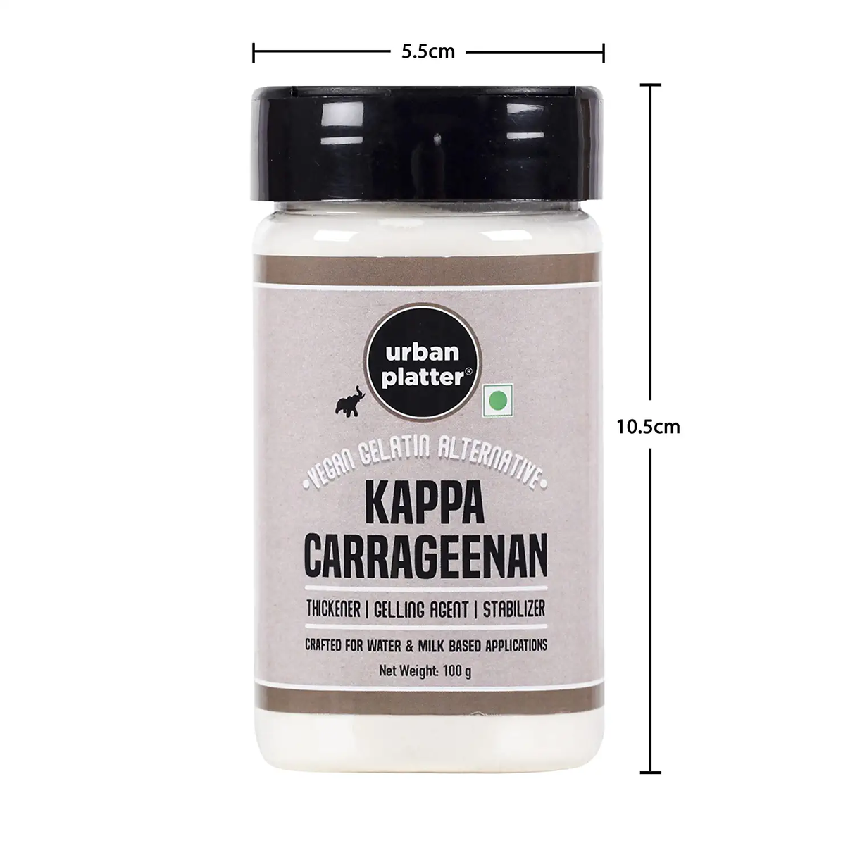 Urban Platter Kappa Carrageenan Powder, 100g (Made for Milk-Based & Water-Based Applications)