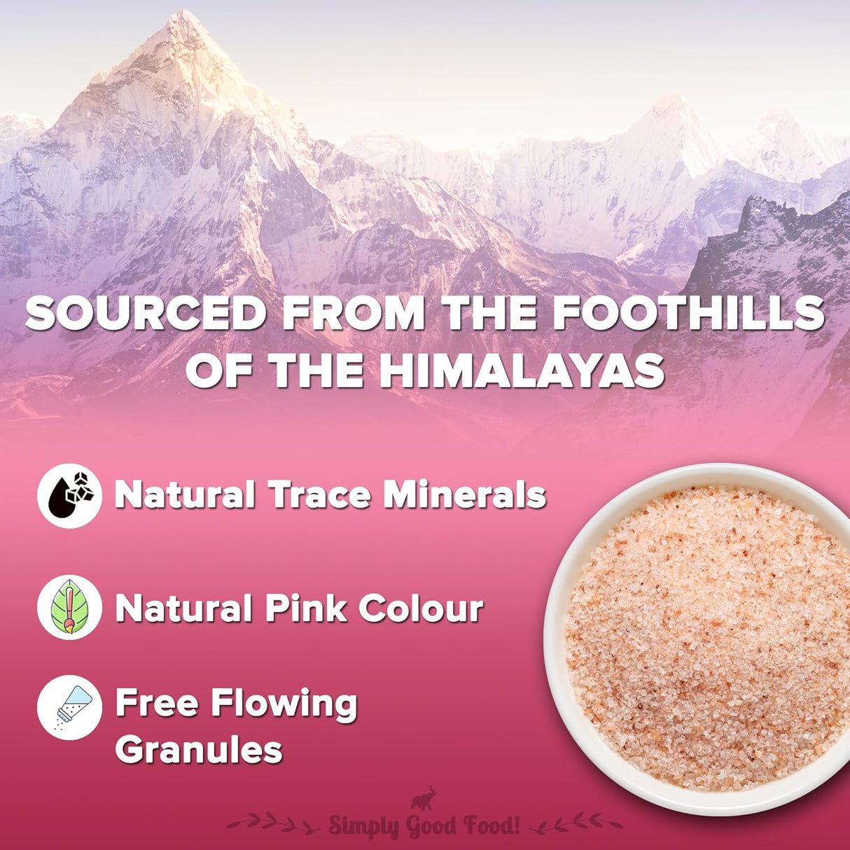 Urban Platter Pink Himalayan Rock Salt Powder, 3kg (Unrefined | Additive Free | 100% Pink Rock | Sendha | PET Jar)