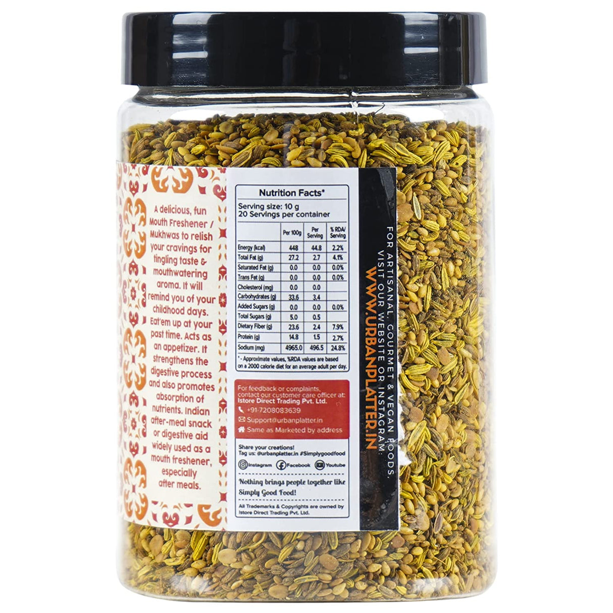 Urban Platter Traditional Gujarati Tangy Mukhwas, 200g (Mouth Freshener | Digestive | After-Meal Snack | Rich in Fibre) - product image 3