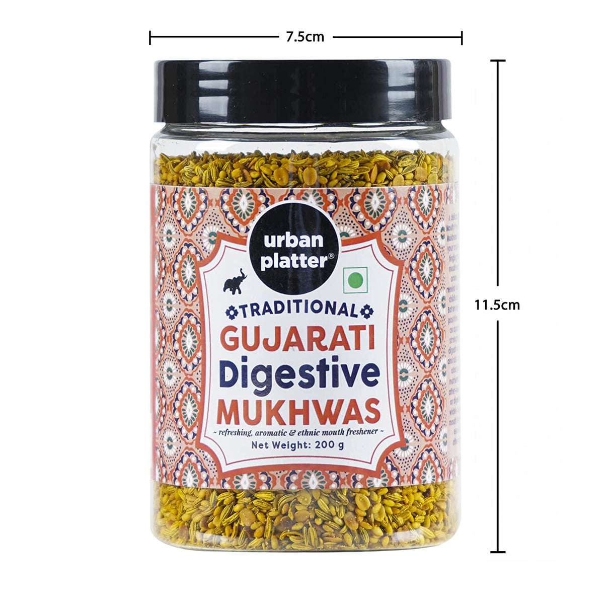 Urban Platter Traditional Gujarati Digestive Mukhwas, 200g (Mouth Freshener | Digestive | After-Meal Snack | Rich in Fibre)
