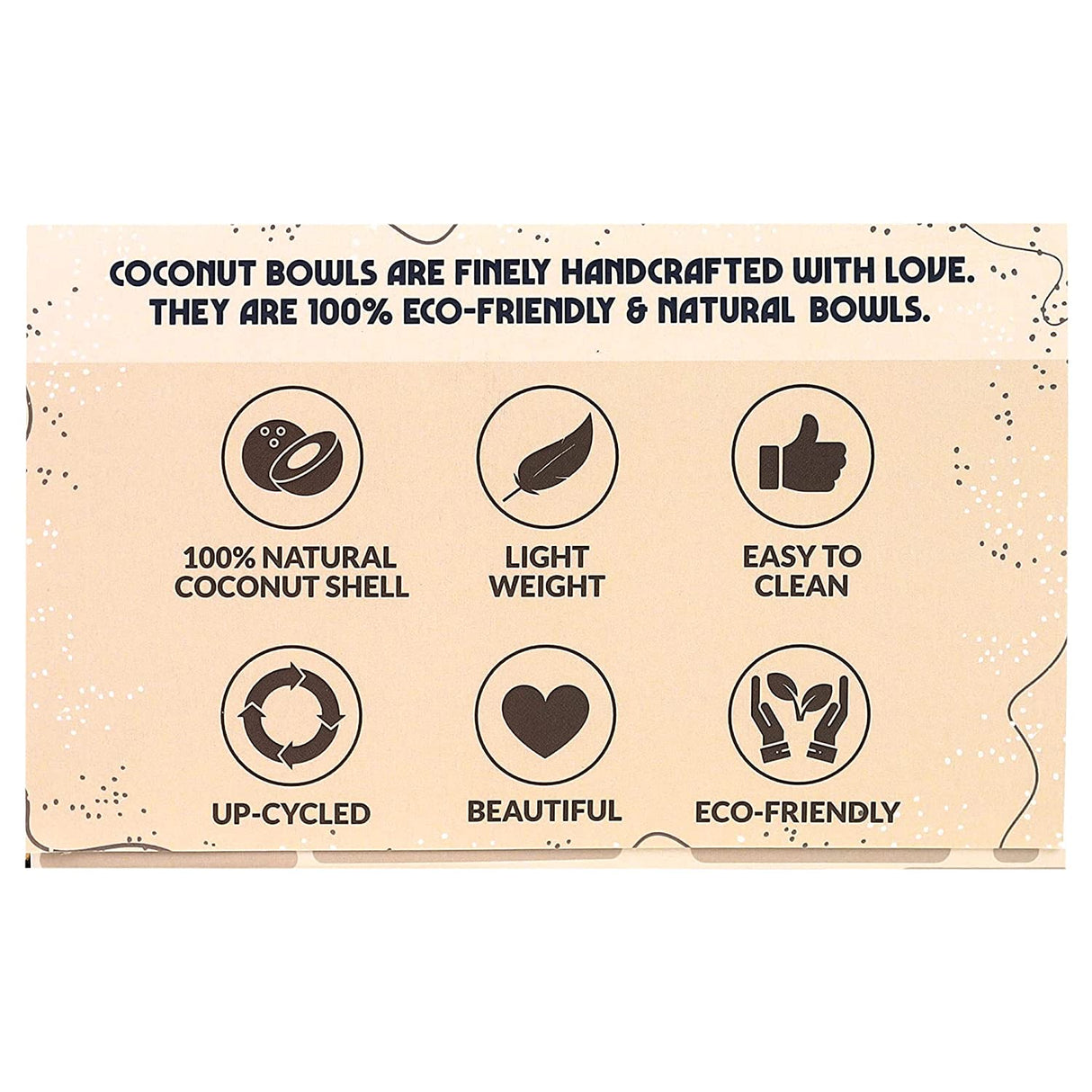 Urban Platter Palm Leaf Coconut Bowl, 1 Unit (Made in Vietnam | Light Weight | Jumbo Size | Eco-friendly)