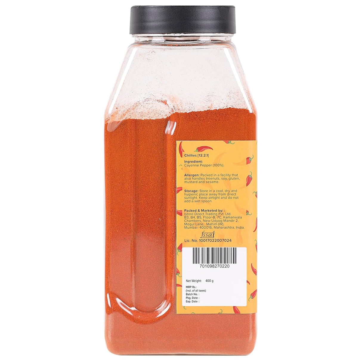 Urban Platter Cayenne Pepper Powder, 400g (Capsicum annuum Powder | Supports Heart Health | Aids Digestion)