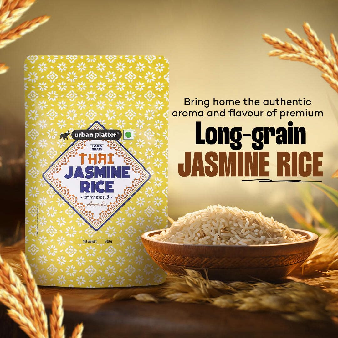 Urban Platter Thai Jasmine Rice, 1kg (Long Grain | Aromatic and Soft | Thai Cuisine)