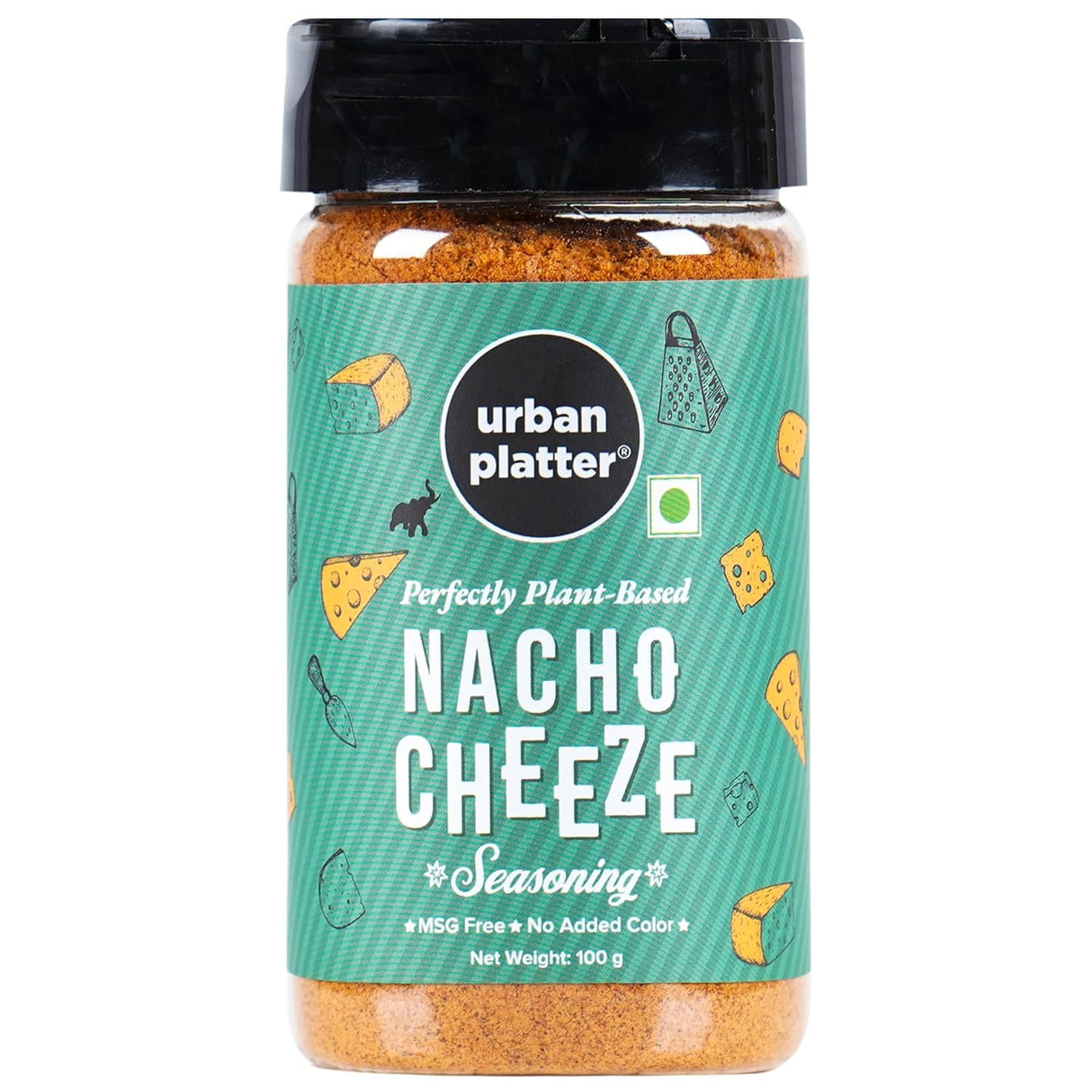 Urban Platter Perfectly Plant-Based Nacho Cheeze Seasoning, 100g (Perfect for Popcorn, Fries, Pasta |Smoky, Spicy and Cheesy)