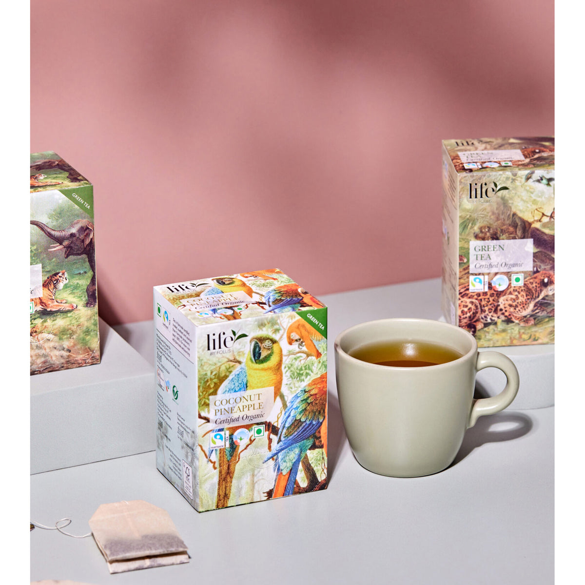 Coconut Pineapple Green Tea, Organic, 20 Tea Bags, 35g