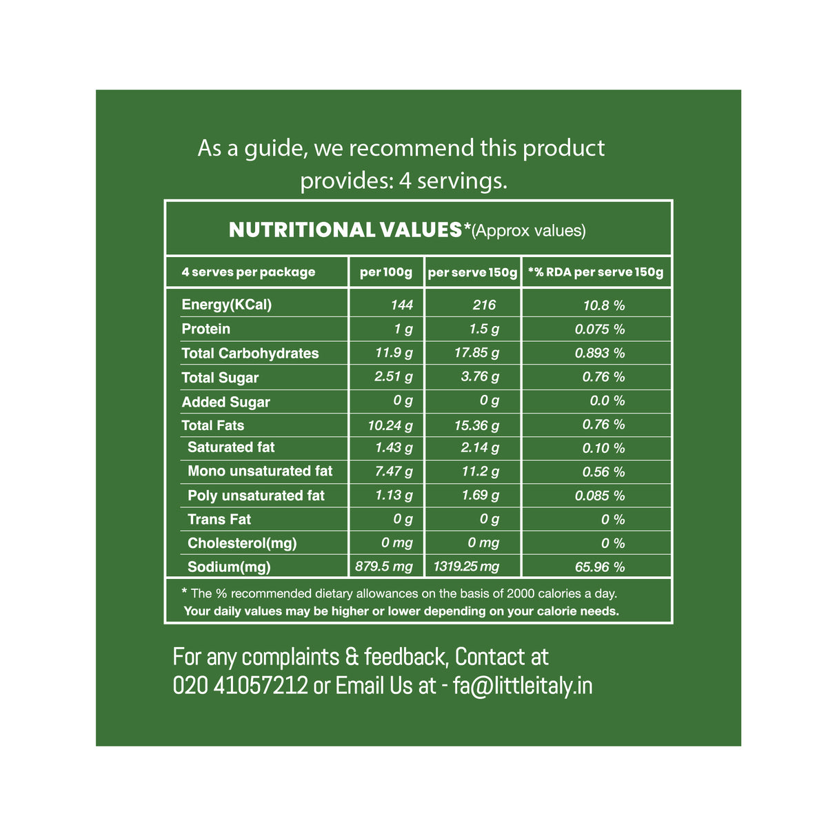 Acasa Arrabbiata Pasta Sauce by Little Italy, 300g