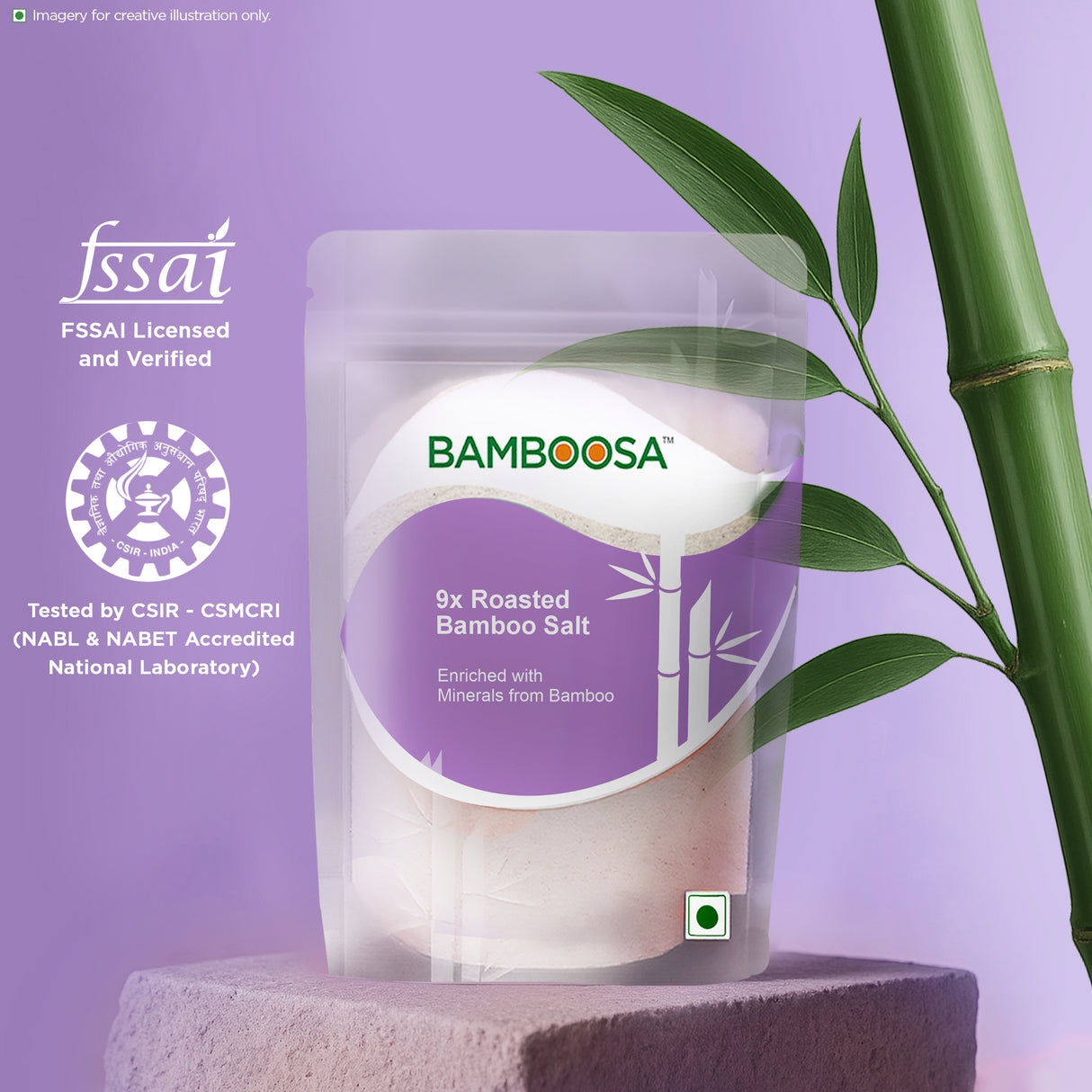 Bamboosa 9x Bamboo Roasted Salt, 500g (Mineral-Rich, Alkaline Salt for Cooking & Health) - product image 7