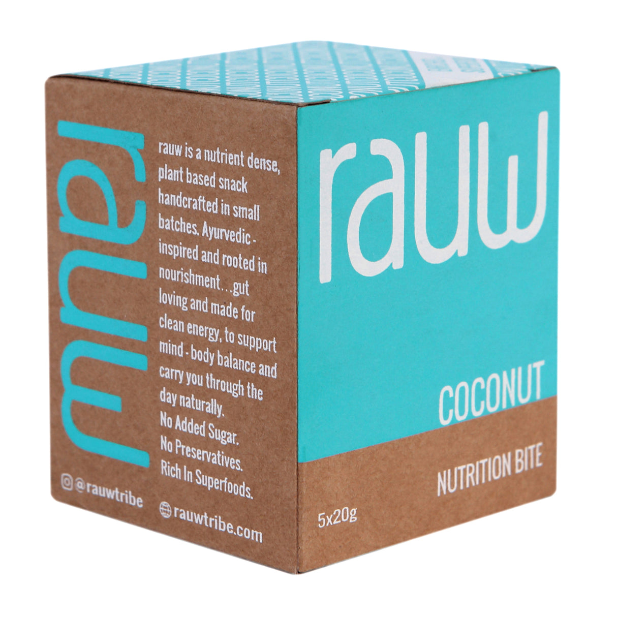 Rauw Coconut Nutrition Bite, 100g (5x20g)