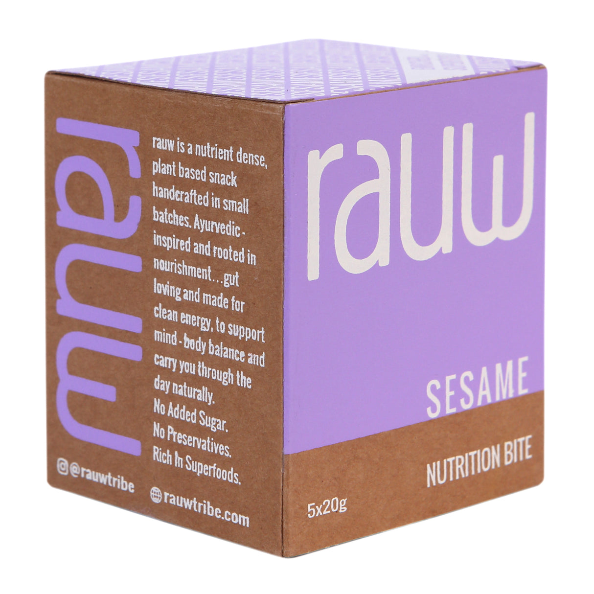 Rauw Sesame Nutrition Bite, 100g (5x20g)