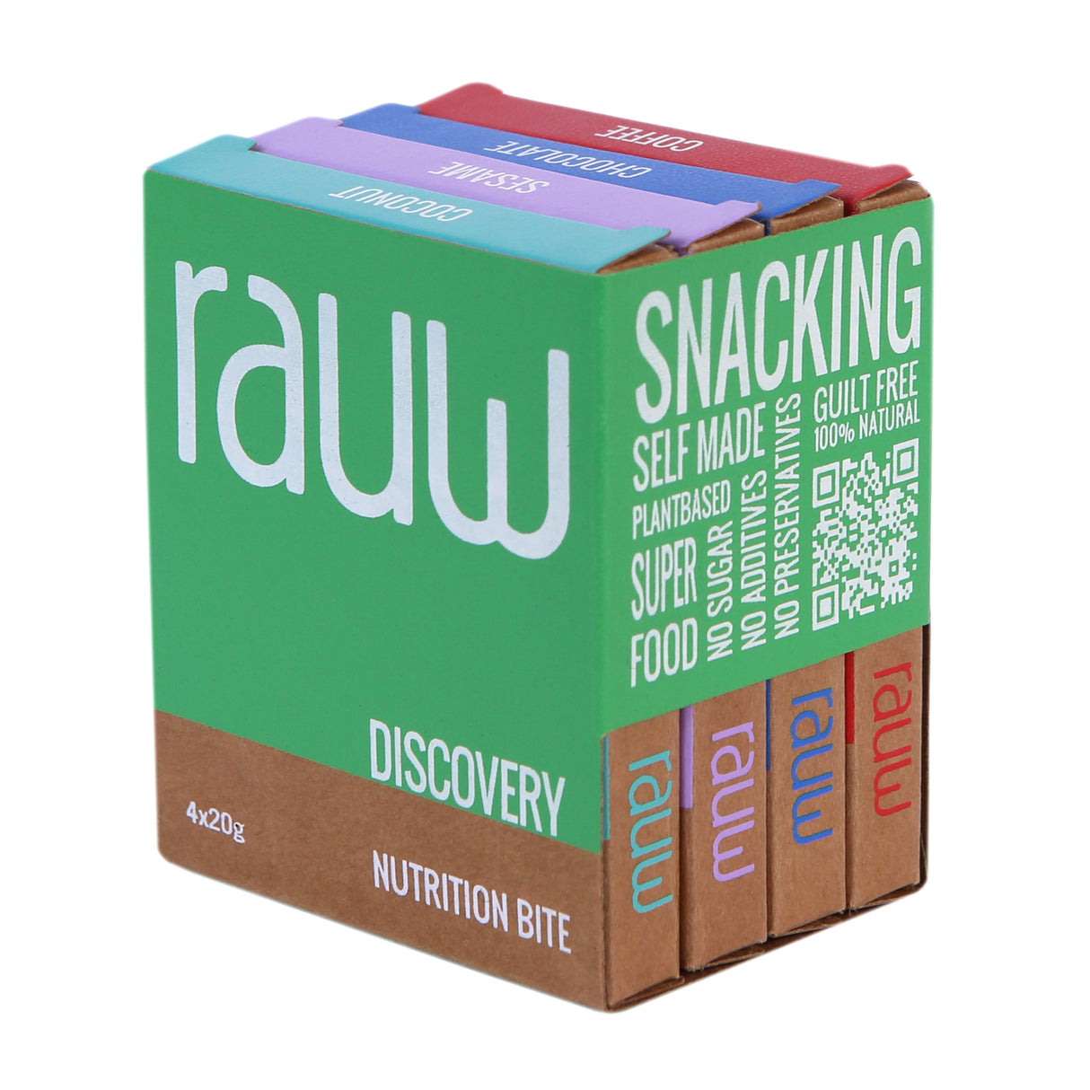 Rauw Discovery Nutrition Bite, 80g (4x20g)